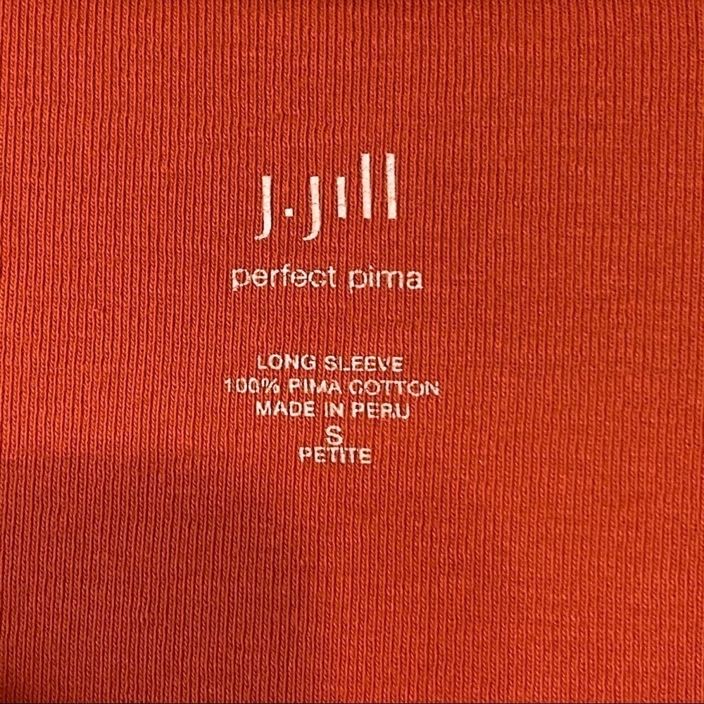 J Jill 2 Tops Bundle Orange Purple Sz Small - Picture 7 of 8